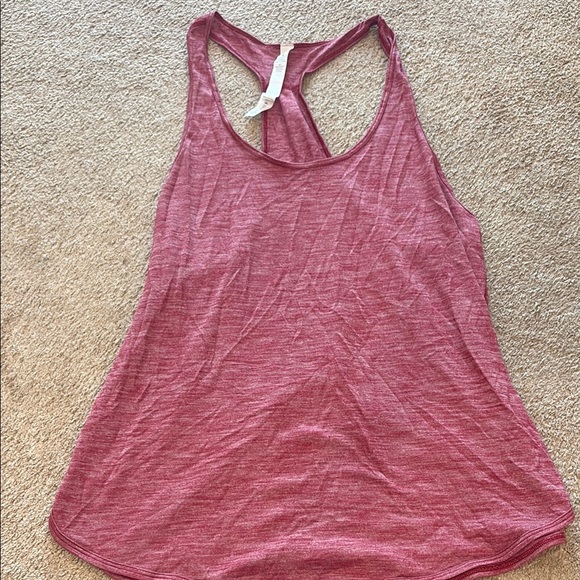 Lululemon Athletica Red Backless Relaxed Tank Top - Picture 1 of 3